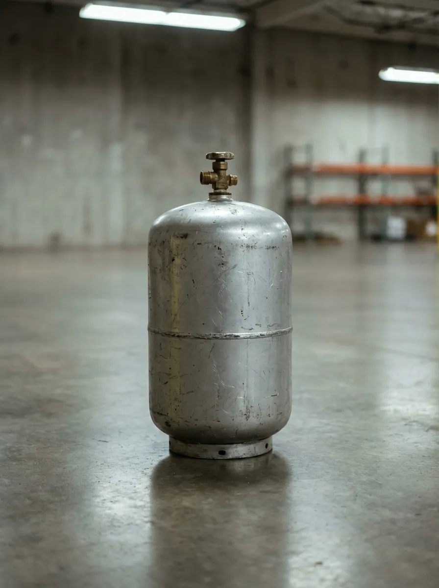 Standard industrial propane gas cylinder. The commodity product that HCR 4141 specifications match.